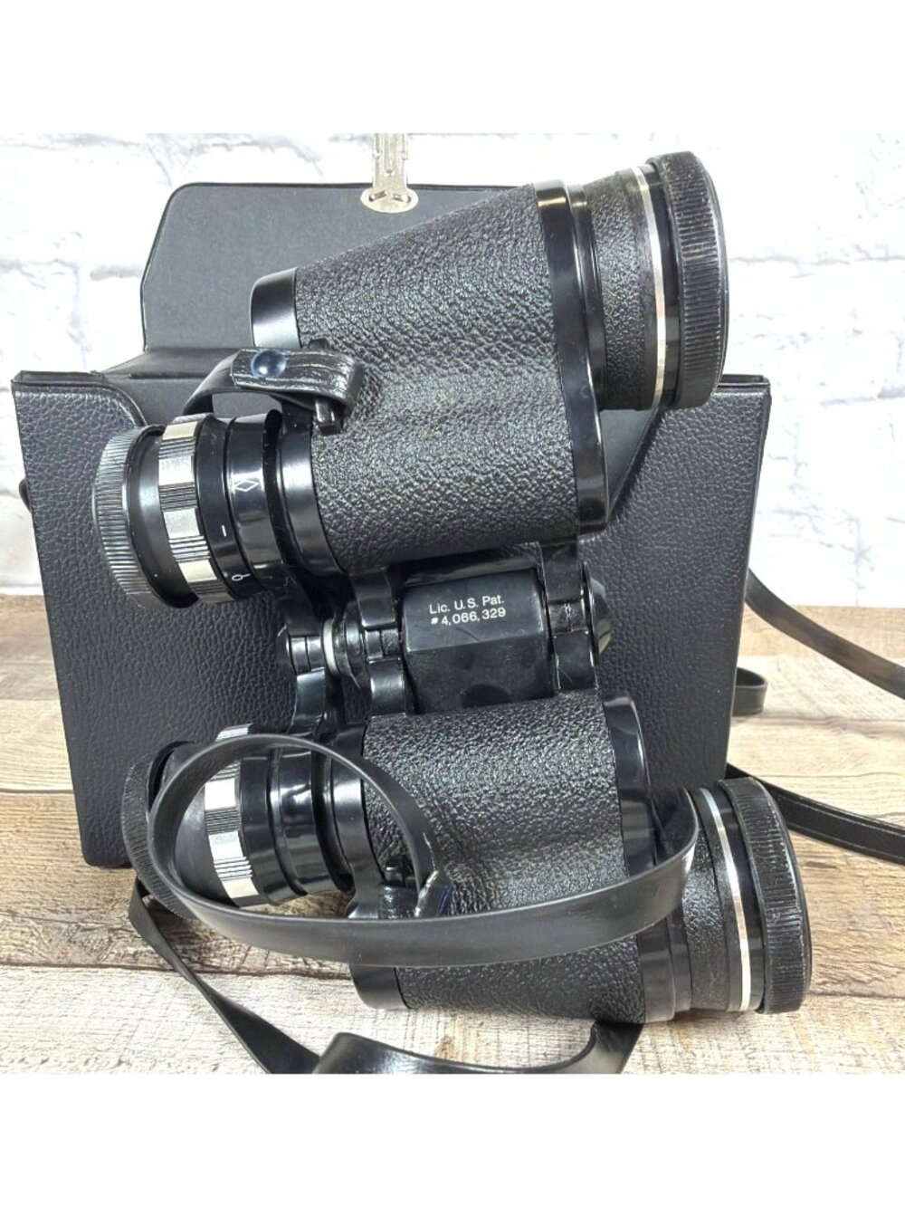 Gemini 7x35 Extra Wide Angle Binoculars Black Leatherette Carrying Case Vintage - Picture 6 of 16